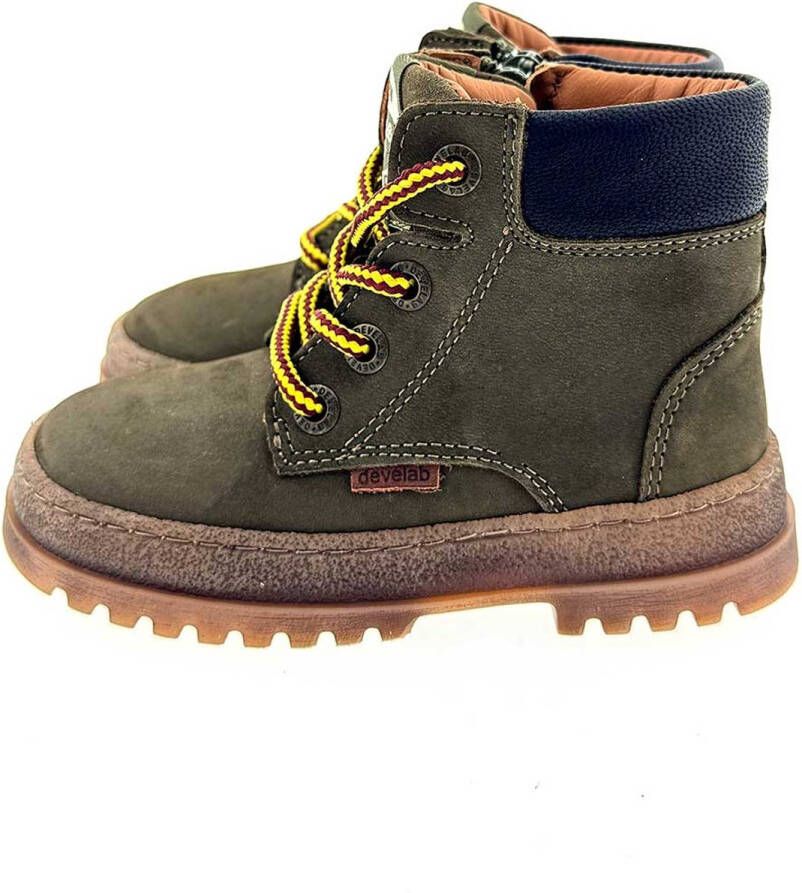 Develab 45161 veter boots kaki legergroen