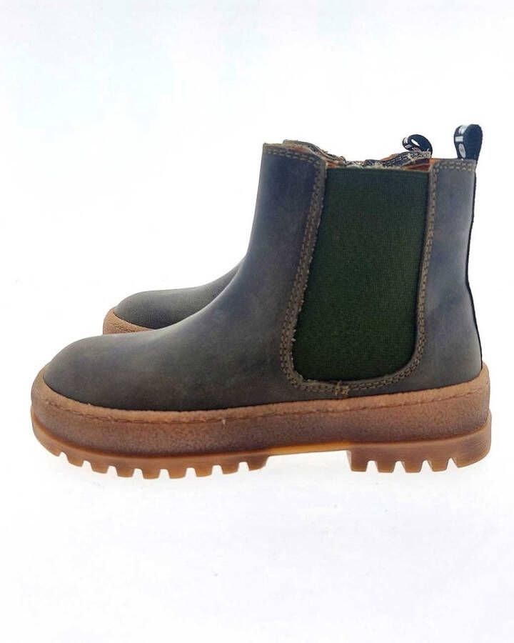 Develab 45359 chelsea boots kaki legergroen