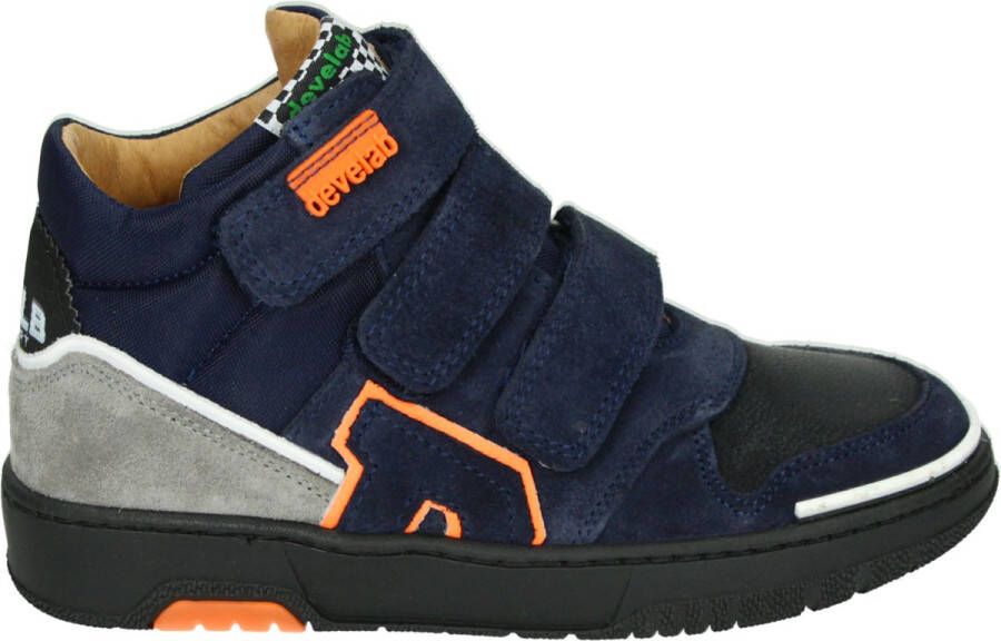 Develab 44307 Lage sneakers Leren Sneaker Jongens Kids Donkerblauw - Foto 3