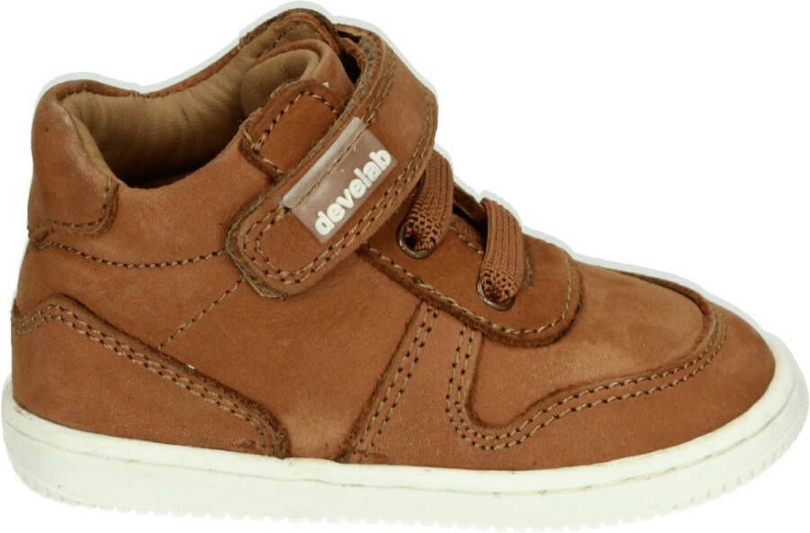 Develab 45831 754 Cognac Nubuck Sneakers hoge-sneakers - Foto 4