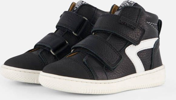 Develab 45869 Hoge sneakers Leren Sneaker Jongens Zwart