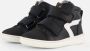 Develab 45869 Hoge sneakers Leren Sneaker Jongens Kids Zwart - Thumbnail 2