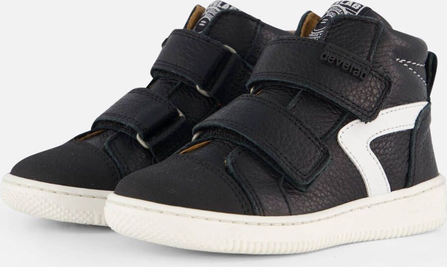 Develab 45869 Hoge sneakers Leren Sneaker Jongens Kids Zwart - Foto 2