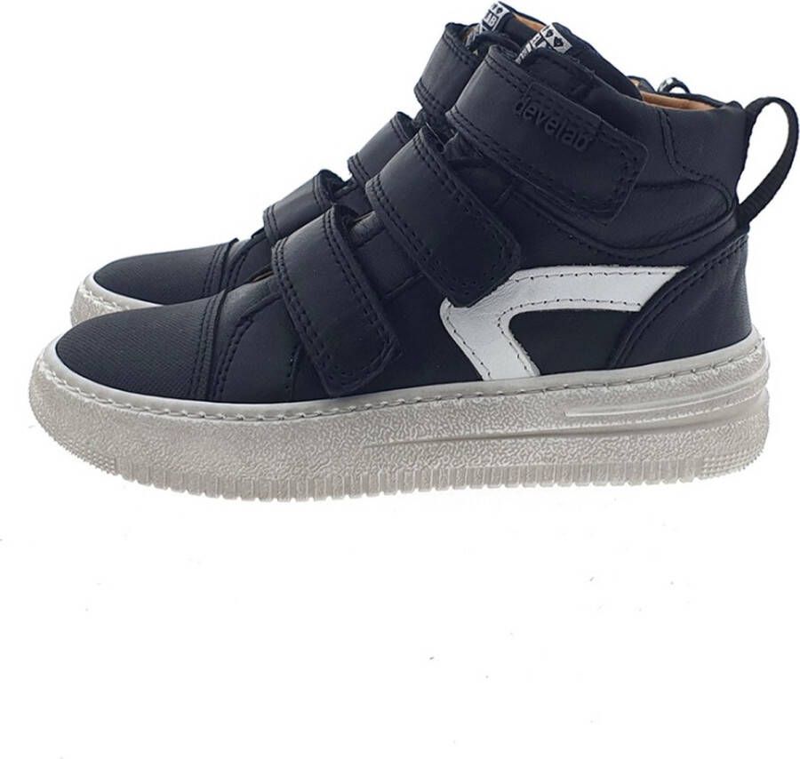 Develab 45913 klittenband sneaker boots zwart