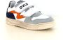 Develab leren sneakers wit oranje blauw Leer Meerkleurig 28 - Thumbnail 8