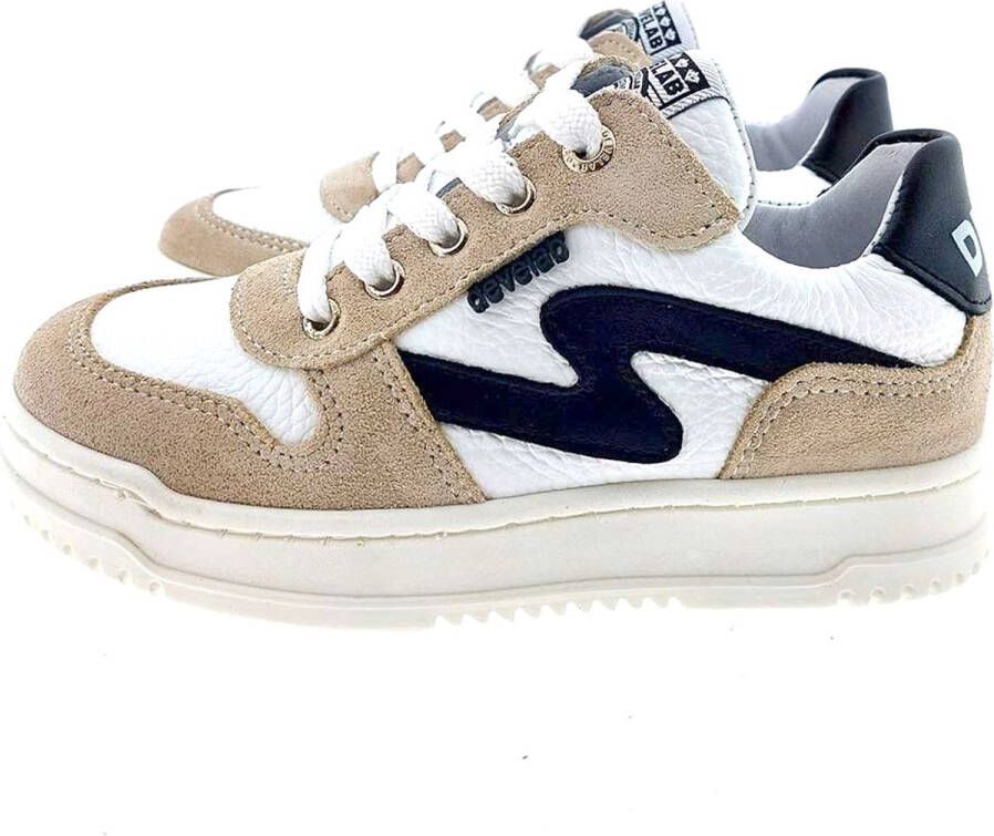 Develab 45987 Lage sneakers Leren Sneaker Meisjes Beige