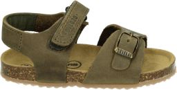 Develab 48195 leren sandalen kaki Groen Jongens Leer Effen 24