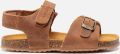Develab 48195 leren sandalen cognac Bruin Leer Effen 21 - Bruin