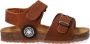 Develab 48205 757 Cognac Brushed Washed Sandalen - Thumbnail 2