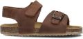 Develab leren sandalen cognac Bruin Jongens Leer Effen 21 - Bruin