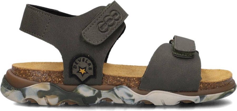 Develab Velcro Sandalen groen Imitatieleer - Foto 2