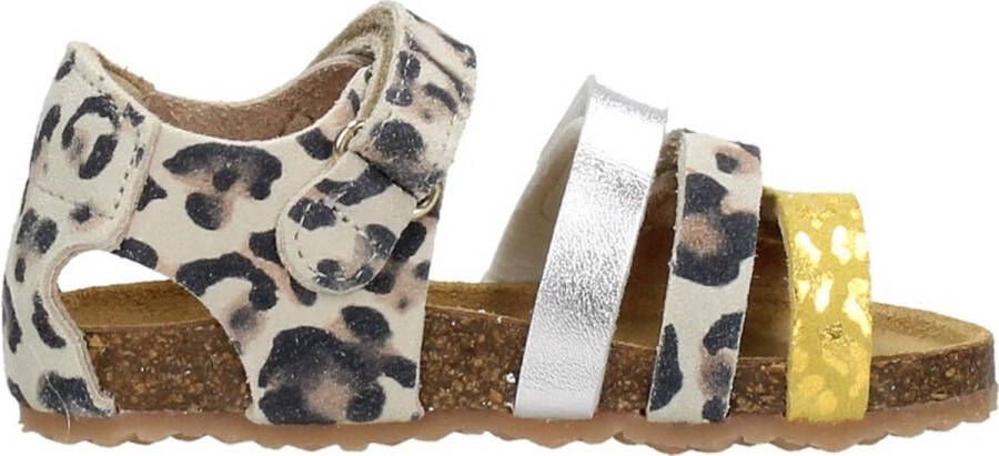 Develab leren sandalen met panterprint beige geel Meisjes Leer Panterprint 24 - Foto 17