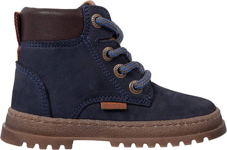 Develab 45841-634 jongens veterboots blauw