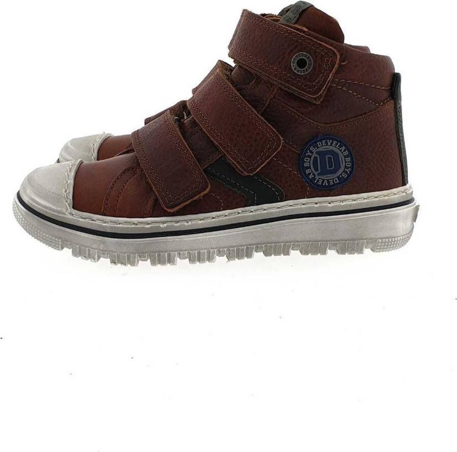 Develab 41947 758 Cognac Grained Klittenbandschoenen - Foto 9