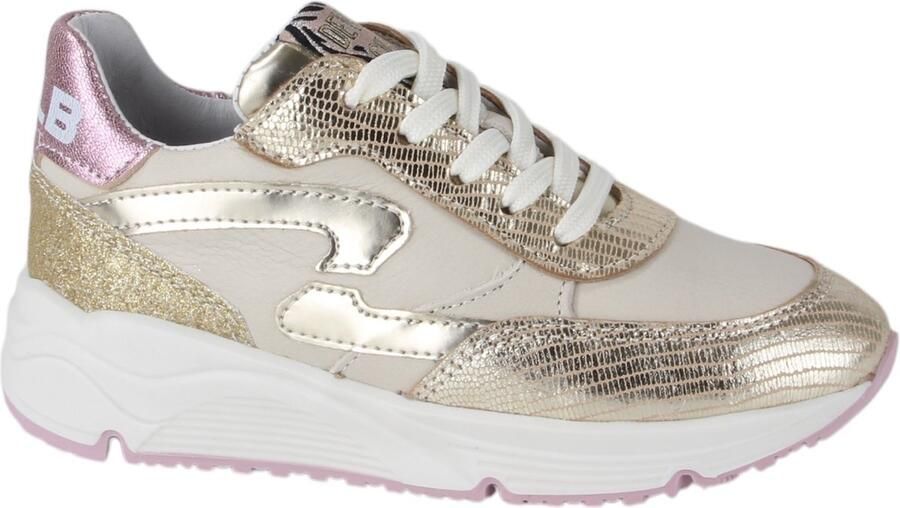 Develab 41044 Sneakers Meisjes Leren Sneaker Goud - Foto 2