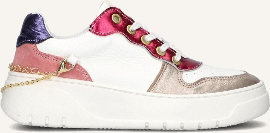 Develab 41882 Lage sneakers Leren Sneaker Meisjes Goud