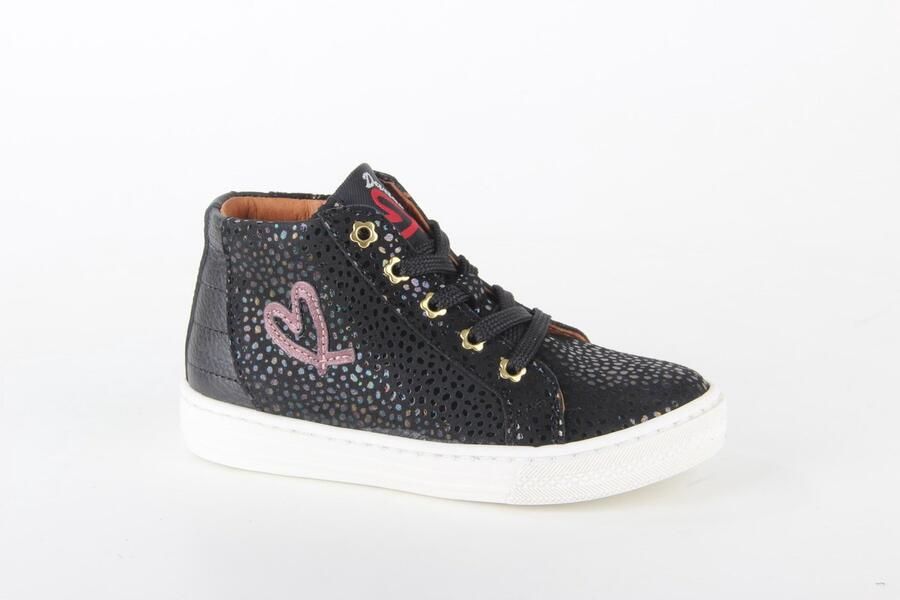 Develab 42666-929 meisjes veterboots zwart