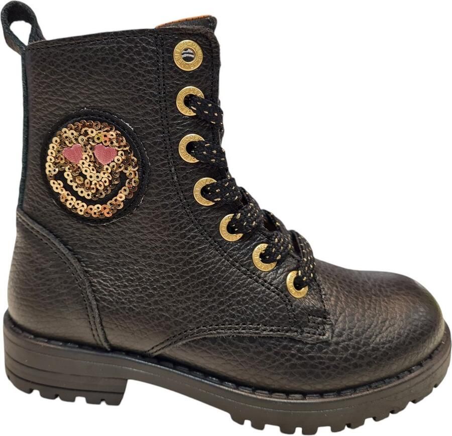 Develab 42950 922 Black Meisjes Veterlaarzen Zwart - Foto 2