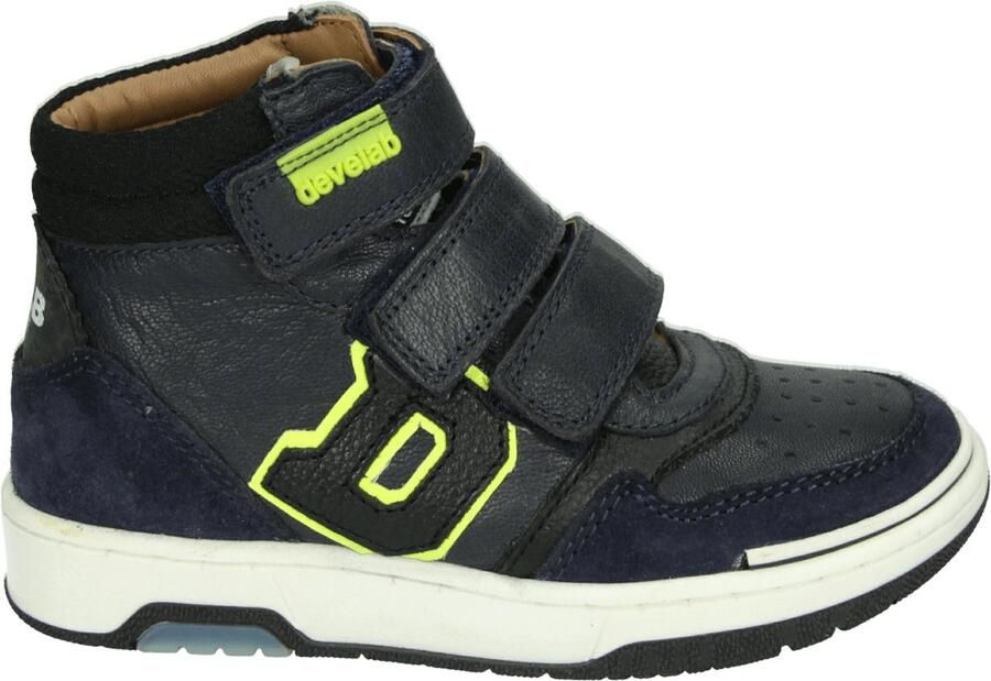 Develab 44307 Lage sneakers Leren Sneaker Jongens Kids Donkerblauw - Foto 4