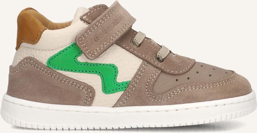 Develab 44339 Sneakers Jongens Leren Sneaker Taupe