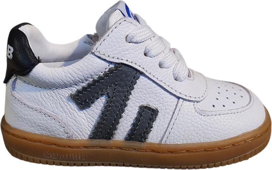 Develab 44427 Sneakers Jongens Leren Sneaker Wit - Foto 2
