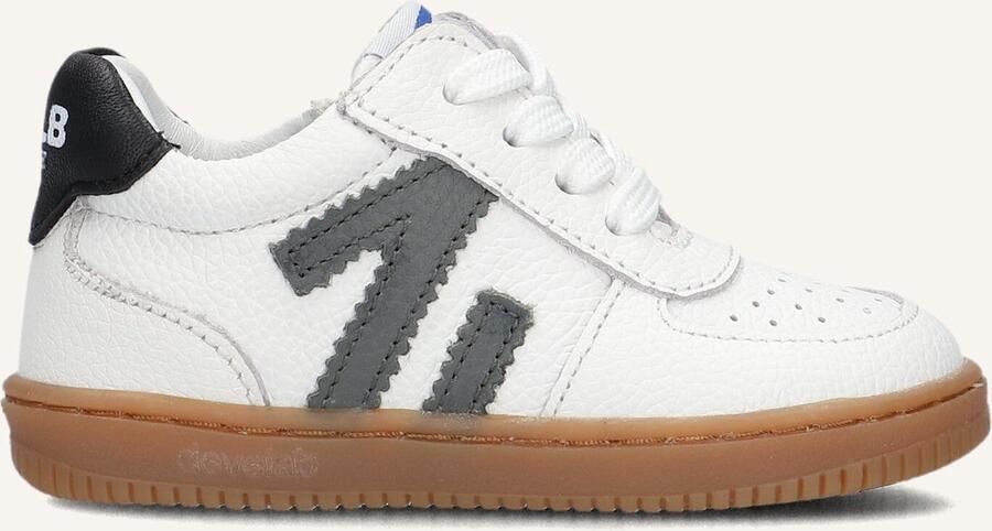 Develab 44427 Sneakers Jongens Leren Sneaker Wit - Foto 3