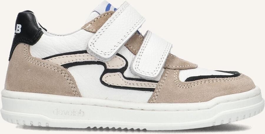 Develab 44439 Sneakers Jongens Leren Sneaker Wit