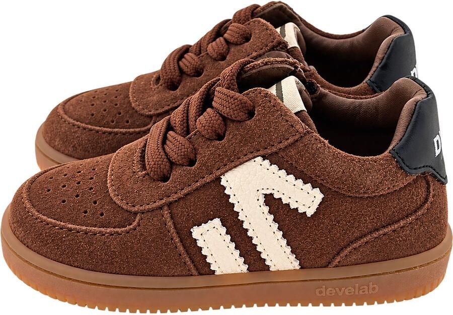 Develab 44453 Firststep sneaker middelbruin