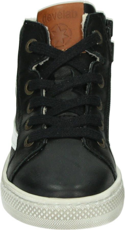 Develab 45667~~~~~~~~~~~~~~~~~~~~~~~~~ JongensHalf-hoogKindersneakers Zwart - Foto 6