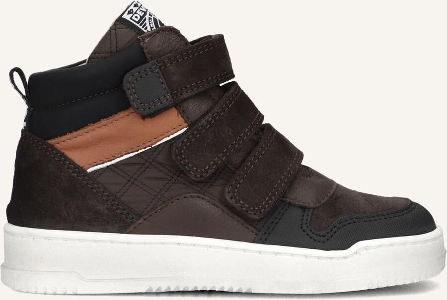 Develab 45889 Sneakers Jongens Leren Sneaker Bruin