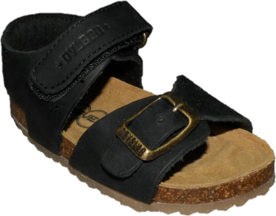 Develab 48195 leren sandalen zwart Leer 22