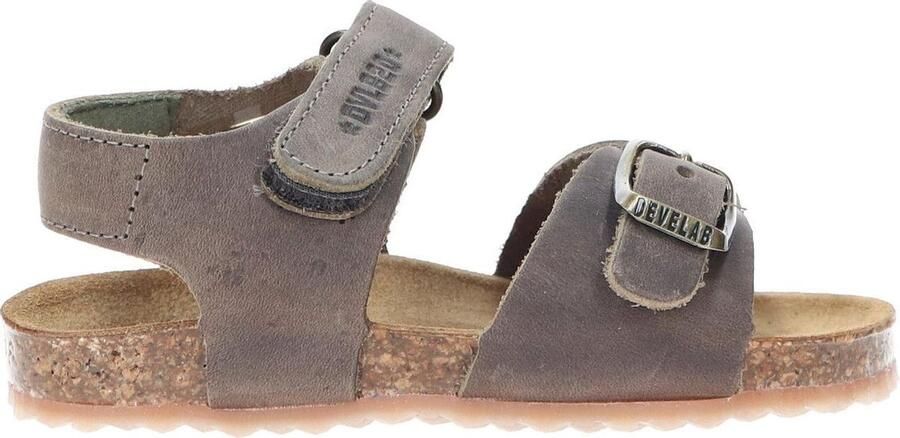 Develab 48195 leren sandalen kaki Groen Jongens Leer Effen 23 - Foto 2