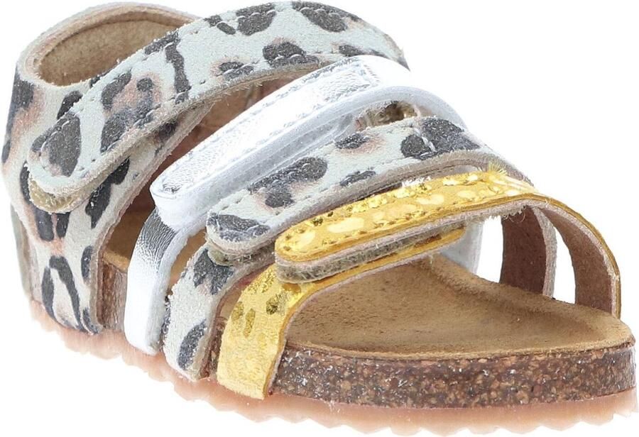 Develab leren sandalen met panterprint beige geel Meisjes Leer Panterprint 24 - Foto 10