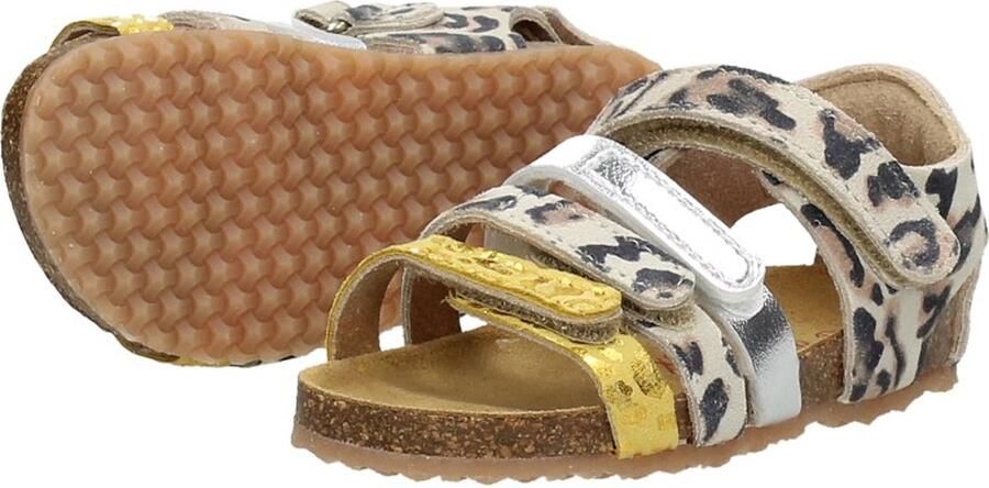 Develab leren sandalen met panterprint beige geel Meisjes Leer Panterprint 24 - Foto 13