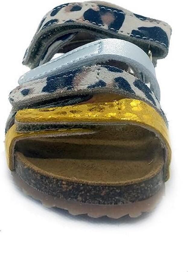 Develab leren sandalen met panterprint beige geel Meisjes Leer Panterprint 24 - Foto 9