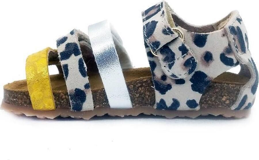 Develab leren sandalen met panterprint beige geel Meisjes Leer Panterprint 24 - Foto 11