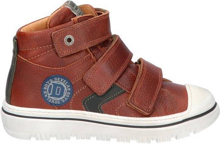 Develab 41947 758 Cognac Grained Klittenbandschoenen - Foto 5
