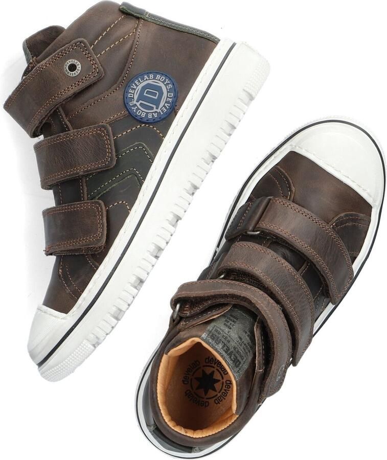 Develab 41947 557 Kaki Brushed Washed Klittenbandschoenen - Foto 4