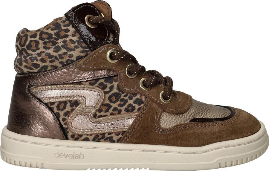 Develab Veterschoen hoog Veterschoen hoog Taupe