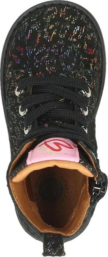 Develab 44316 Veterboots Laarzen Met Veters Meisjes Kids Zwart - Foto 9