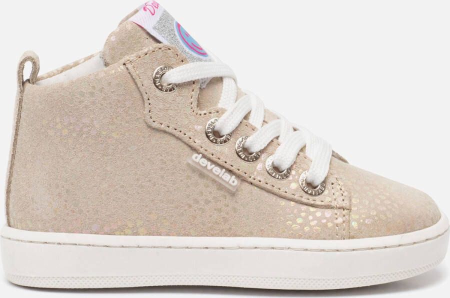 Develab leren lopen Sneakers beige Leer