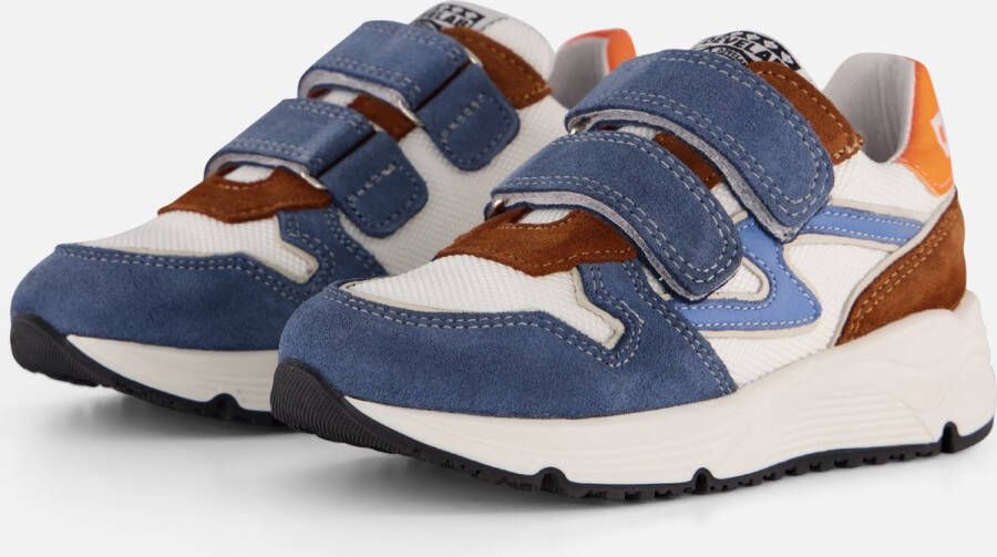 Develab Low Cut Sneakers blauw Suede