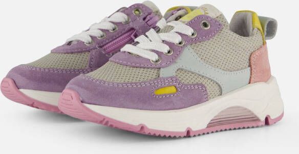Develab Low Cut Sneakers paars Leer Dames