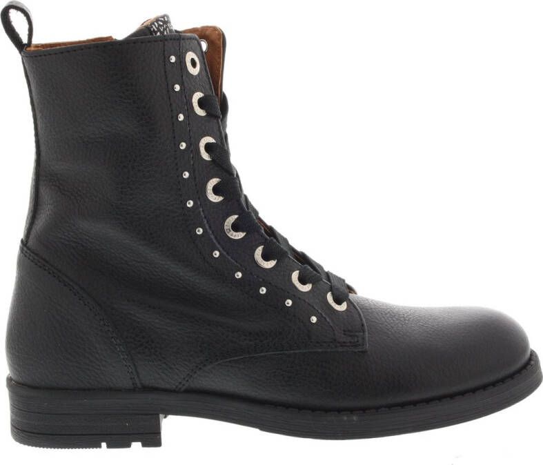 Develab 42258 Veterboots Laarzen Met Veters Meisjes Kids Zwart