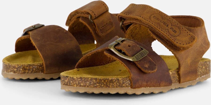 Develab leren sandalen cognac Bruin Jongens Leer Effen 26 - Foto 7