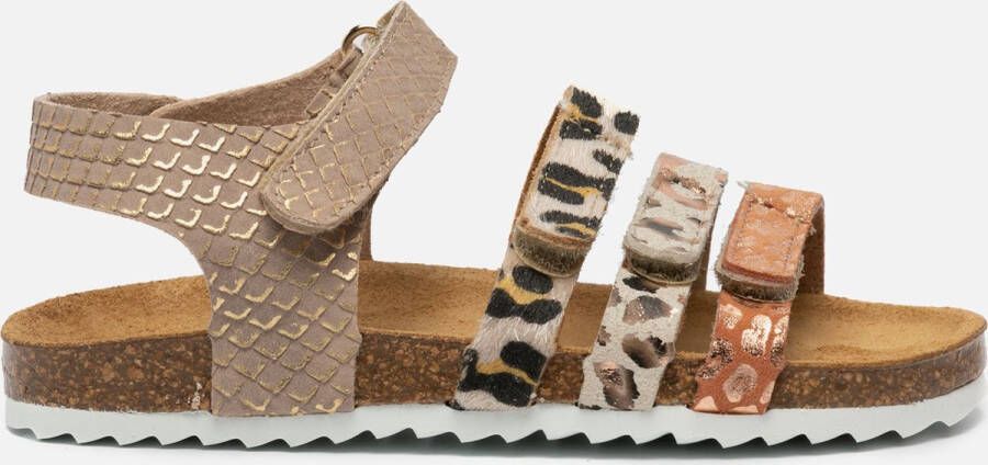Develab 48304 leren sandalen met dierenprint goud multi Meisjes Leer Dierenprint 27 - Foto 6