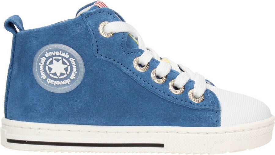 Develab suède sneakers Blauw Jongens Meisjes Suede 25