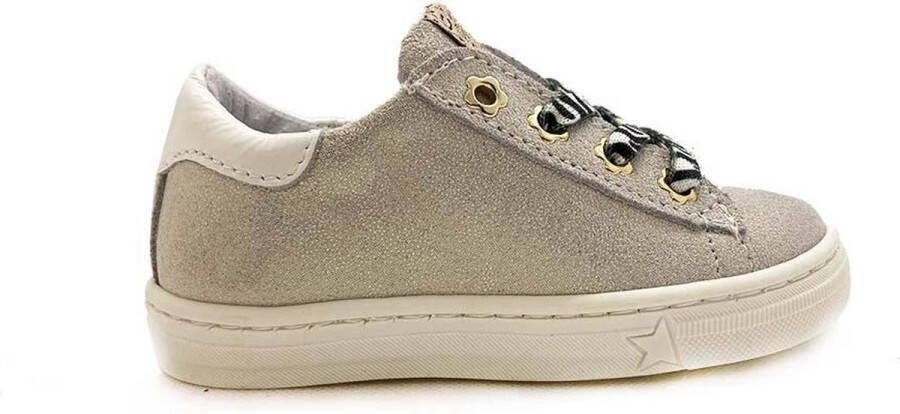 Develab 42618 853 Silver Suede Lage sneakers