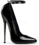 Devious DAGGER-12 Hoge hakken Paaldans schoenen 44 Shoes Zwart - Thumbnail 1