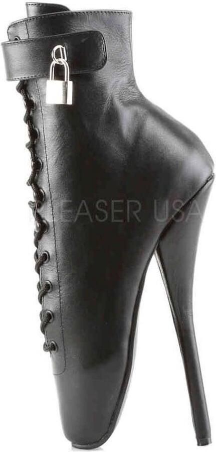 Devious Enkellaars 41 Shoes BALLET 1025 Paaldans schoenen Zwart